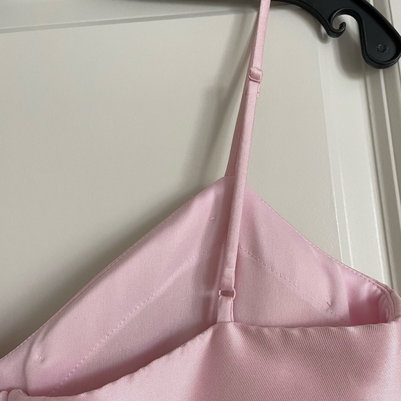 Vera Wang Bride Christine satin,  waist cut-outs gown, pale pink - Picture 7 of 16